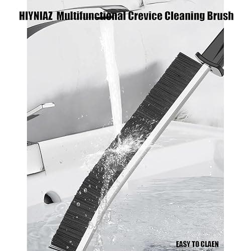 Hiyniaz 3Pcs Crevice Cleaning Brush Tool Grout Brush Cleaning Supplies, Home Essentials Bathroom Multifunctional Gap Scrub Hard Bristle Brushes for Household Use (3PCS-Black) thumbnail 7