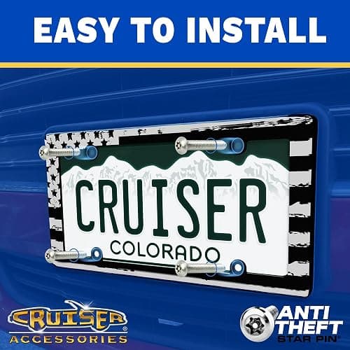 Cruiser Accessories 16130 Dazzle Chrome License Plate Frame thumbnail 4