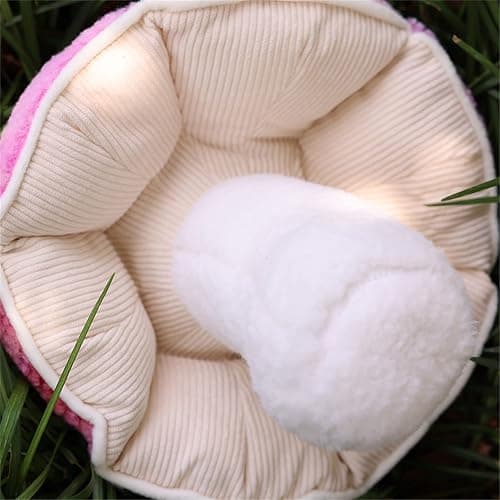 LICHENHAO Pillow Mushroom Pillow Floor Pillow Sofa Cushion Home Decoration Pillows Reading Pillow (Pink, 32cm) thumbnail 2