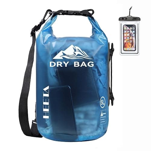 HEETA Dry Bag Waterproof for Women Men, 5L/10L/20L/30L/40L Roll Top Lightweight Dry Storage Bag Backpack with Phone Case for Travel Swimming Boating Kayaking Paddle Board Camping Beach Accessories - Image 1