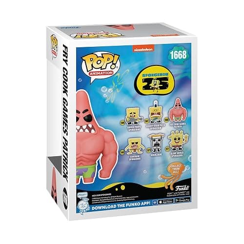 Funko Pop Animation: Spongebob Squarepants 25th Anniversary - Fry Cook Games Patrick Star - Collectable Vinyl Figure - Gift Idea - Official Merchandise - Toys for Kids & Adults thumbnail 3