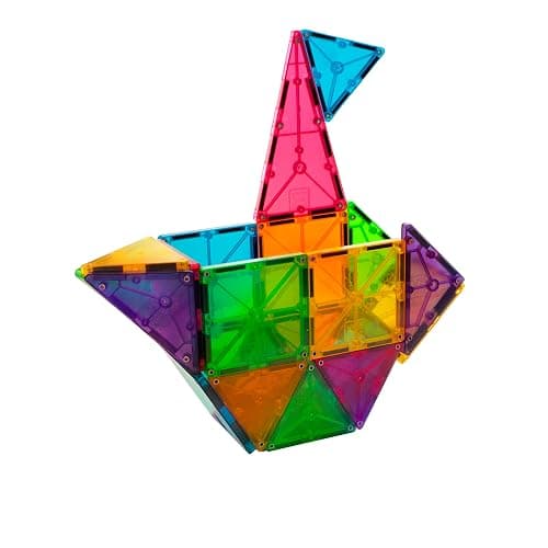 MAGNA-TILES Classic 32-Piece Magnetic Construction Set, The ORIGINAL Magnetic Building Brand thumbnail 9