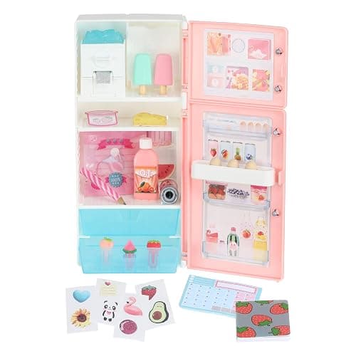 REAL LITTLES Desktop Caddies - Mini Fridge with 20+ Real Working Stationery Surprises Inside! Small - Small thumbnail 3