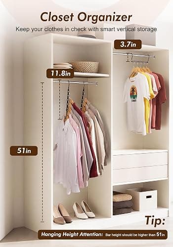 Closet Organizers and Storage 6 Pack, College Dorm Room Essentials, Multifunctional Organizer Magic Space Saving Hangers with 5 Holes, Storage Organization for Wardrobe Closet - Black thumbnail 9