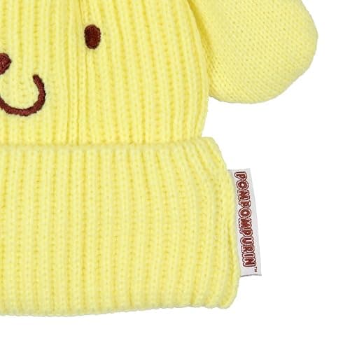 Sanrio Pompompurin Beanie Hello Kitty and Friends Pompompurin Embroidered Character Cuffed Beanie Cap Hat OSFM for Men and Women thumbnail 3