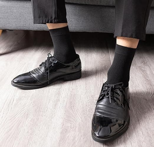 Tergy 50 Pairs Quarter Ankle Socks Crew Socks Athletic Socks for Men Women Breathable Cushion Socks for Running Hiking - One Size - Black thumbnail 6