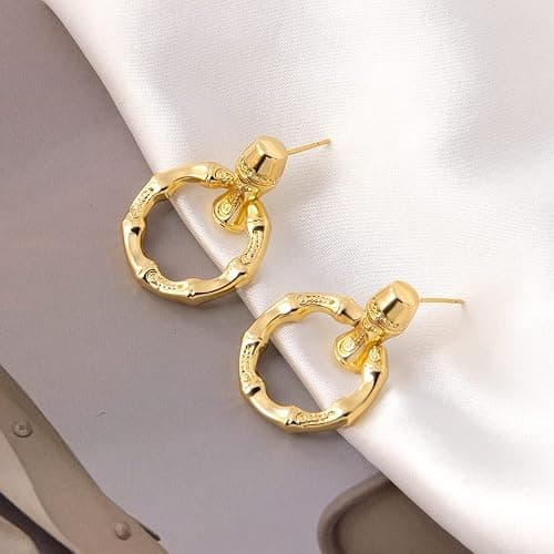 Gold Silver Hoop Dangle Earrings For Women Statement Retro Earrings Multiple Styles Jewelry for Birthday Party Jewelry thumbnail 6