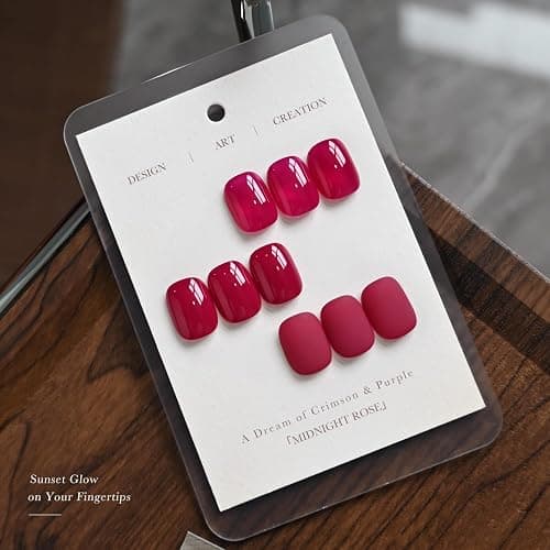 GAOY Red Gel Nail Polish, 16ml Soak Off Gel Polish, UV Light Cure for Nail Art DIY Manicure at Home, 4159 Midnight Rose thumbnail 3