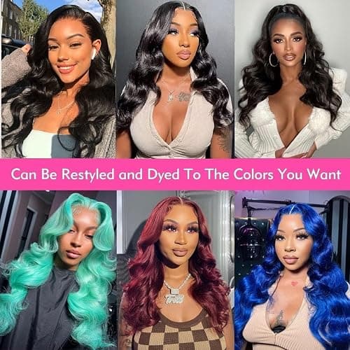 MAKATI 30 Inch 13x6 Body Wave Lace Front Wigs Human Hair 200 Density HD Transparent Lace Front Wigs for Black Women Glueless Frontal Wigs Human Hair Pre Plucked thumbnail 7