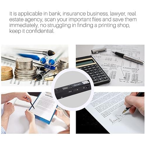 Portable Document Scanner, AOZBZ 900DPI Handheld Image Scanner, Scanning Wand,A4 Colour Photo Mobile Scanner Handy Scan (JPG/PDF Format, High Speed USB 2.0, Included 16G SD Card) thumbnail 2