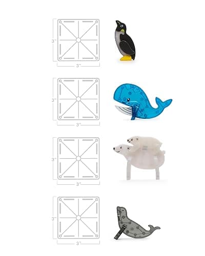 MAGNA-TILES Arctic Animals 25-Piece Magnetic Construction Set, The ORIGINAL Magnetic Building Brand thumbnail 5