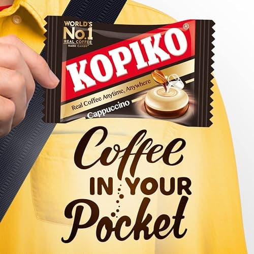 Kopiko Cappuccino Candy – Hard Candy from Indonesia (2-Pack 4.23oz) | Bold-tasty candy with real coffee extract – Satisfying boost for on-the-go energy – 4.23 oz each thumbnail 6