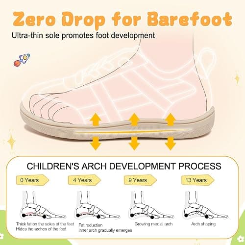 LeIsfIt Toddler Shoes Boys Girls Wide Barefoot Shoes Kids Slip on Casual Sneakers Breathable Non-Slip Sneakers for Walking Play School Tennis thumbnail 6