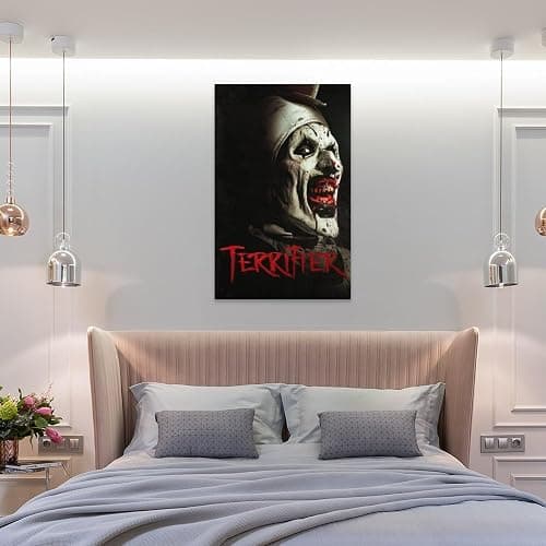 KONEO Terrifier Movie Poster Canvas Poster Wall Art Decor Print Picture Paintings for Living Room Bedroom Decoration Unframe:24x36inch(60x90cm) thumbnail 8