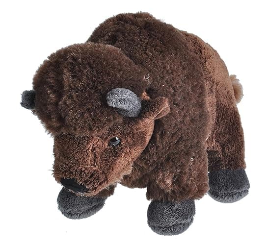 Wild Republic Bison Plush, Stuffed Animal, Plush Toy, Gifts for Kids, Cuddlekins 8 Inches - Image 1