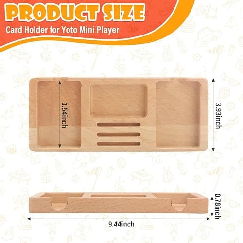 RZYLKA Card Holder Compatible with YOTO Mini Player and YOTO Cards, Music Player for Kids YOTO Stories Music Cards Storage Accessory with 5 Card Slots thumbnail 2