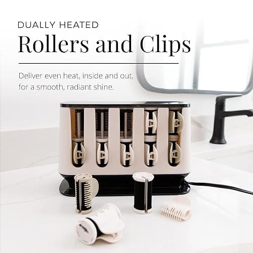 Remington Shine Therapy Argan Oil & Keratin Treated Hot Rollers Set, Professional Hair Curlers for Setting All Hair Lengths from Short and Medium to Long thumbnail 4