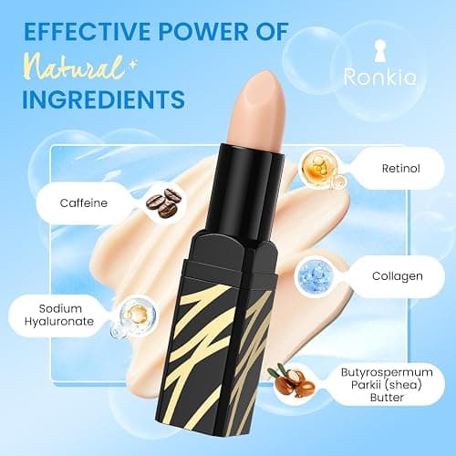 RONKIE Caffeine Eye Cream for Dark Circles: Caffeine Eye Stick - Smooth Fine Lines and Hydrate Eye Area thumbnail 4