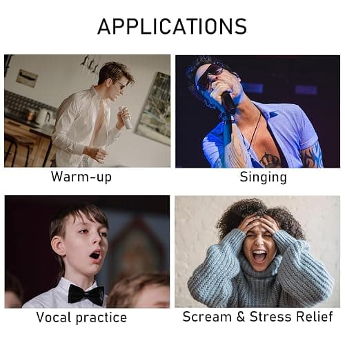 Vocal Dampener for Singing Practice, Performers, Stress Relief, Vocal Steamer for Singers, Portable Soundproof Home Learning Dome Singing Straw for Vocal Training thumbnail 6