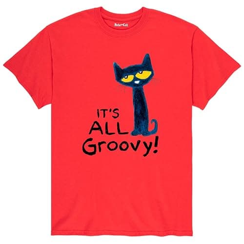 Instant Message Pete The Cat - It's All Groovy - Men's Short Sleeve Graphic T-Shirt - Image 1