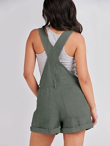 ANRABESS Overalls for Women Denim Shorts Overalls 2026 Summer Casual Loose Fit Adjustable Rompers Jean jumpsuit Bib Shortalls thumbnail 2