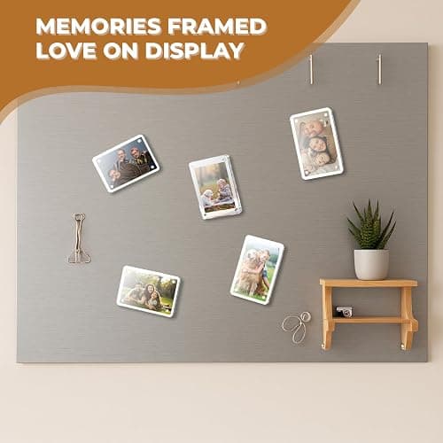 CONEATI 4-Pack Car Picture Holder, Acrylic Car Visor Photo Clips, Personalized Car Accessories Magnetic Car Sunshade Photo Frame for Adding Family or Personal Photos, Gifts thumbnail 6