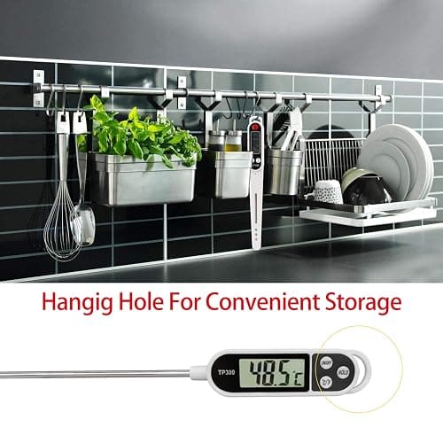 thermometre cuisine accessoire termometre cuison,thermomètre sonde thermometre barbecue 5Secondes LCD Ecran Thermomètre pour Patisserie BBQ Lait à Viande Culinaire (Version normale) thumbnail 6