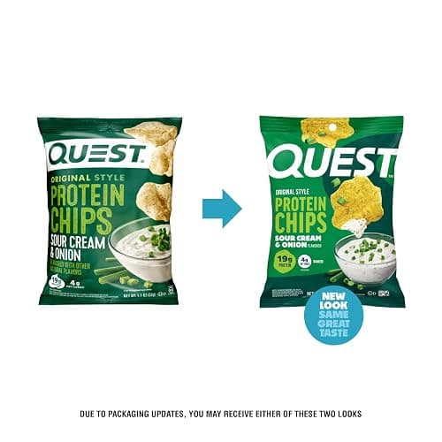 Quest Nutrition Protein Chips Variety Pack, Dill Pickle, BBQ, Cheddar & Sour Cream, Sour Cream & Onion, High Protein, Low Carb, Gluten Free 1.1 oz (Pack of 8) thumbnail 12