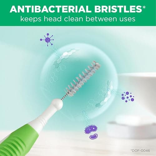 GUM Proxabrush Go-Betweens - Tight - Interdental Brushes - Soft Bristled Dental Picks for Plaque Removal Health - Safe for Braces & Dental Devices, 15 Count thumbnail 4