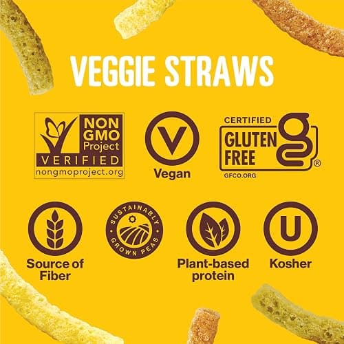 Hippeas Veggie Straws, Variety Pack: Sour Cream & Onion, Rockin’ Ranch, 0.75 Ounce (Pack of 18), 2g Protein, 1g Fiber, Vegan, Gluten-Free, Crunchy, Plant Protein Snacks thumbnail 4