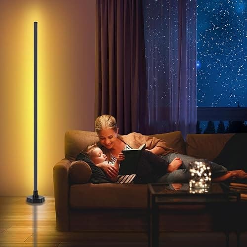 YTDRGB Corner Floor Lamp RGBW, LED Floor Lamp with APP, IF Remote Control, Music Sync, Timer and 16 Million DIY Colors, Smart Corner Light for Gaming Rooms Bedrooms thumbnail 8