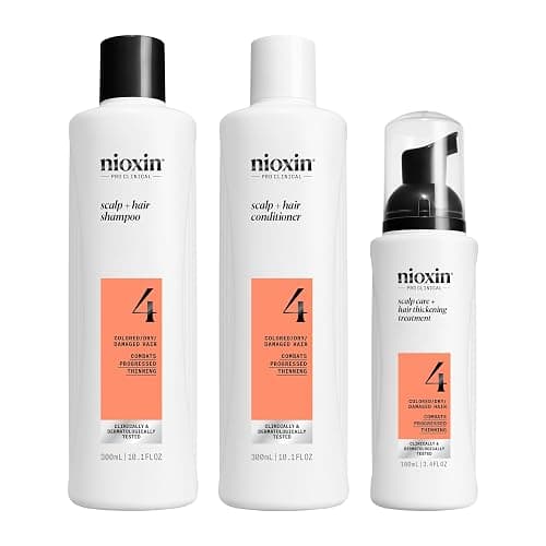 Nioxin Scalp + Hair Thickening System Kits | For Natural, Colored, & Damaged Hair with Light to Progressed Thinning | Strengthen & Boost Hair Density with Niacinamide & Biotin | 3 Month Supply - Image 1