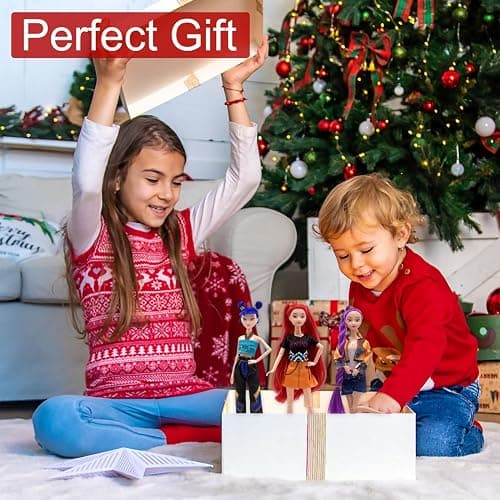 HIDLY 2025 Korean Idol Dolls Set with Trendy Outfits,Singer Doll Merch Christmas Decorations Gifts (Multicolor) thumbnail 7