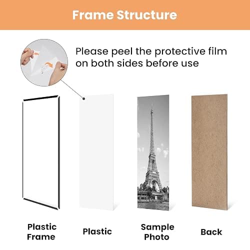 upsimples 16x24 Poster Frame, Easy Slide-In Assembly, Black, 3 Pack | Gallery Wall 16 x 24 Picture Frames Set for Family, Wedding, Christmas, Easy to Change Photos thumbnail 6