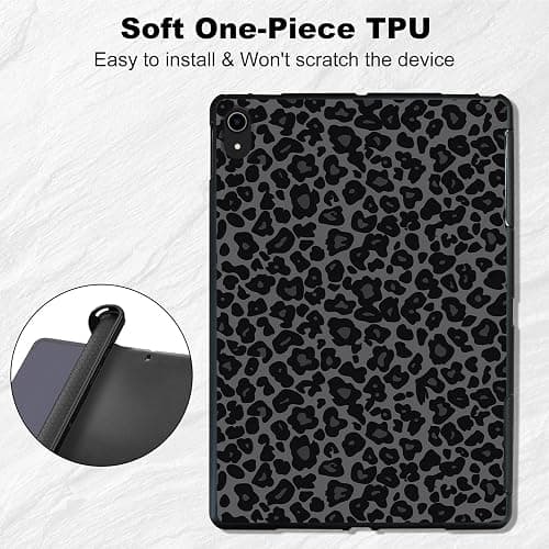 RMJKXQZG Tablet Case for Ipad 10Th Generation for iPad 10.9 Inch Case (2022) Slim Design Matte TPU Rubber Soft TPU Protective Cover for iPad 10th Gen, Dark Green Leopard Print Pattern thumbnail 3