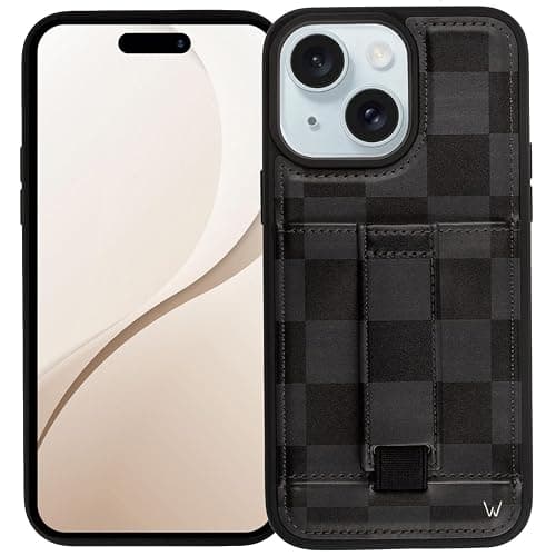 Walli Cases for iPhone 16 Plus Case Aesthetic Wallet Phone Case Card Holder, Securely Holds up to 2 Cards - Cute, Trendy Phone Cover for Women, fits iPhone 16 Plus, with Kickstand & Finger Strap - Image 1