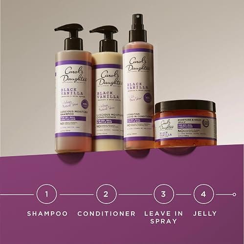 Carol's Daughter Black Vanilla Leave In Conditioner for Curly, Wavy or Natural Hair, Moisturizing Hair Care for Dry, Dull or Brittle Split Ends, 8 Fl Oz thumbnail 10