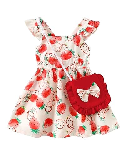 Mioglrie Baby Girl Clothes Newborn Dress Summer Toddler Girls' Clothing Casual Sundress with Cute Bag Infant Outfits - Image 1