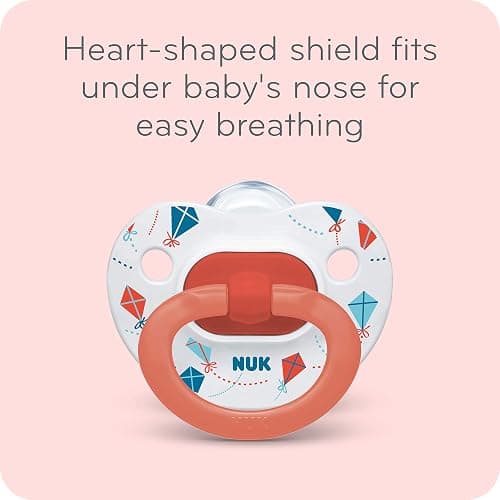 NUK Comfy Orthodontic Pacifiers for 0-6 Months – BPA-Free, 5-Pack, Soft & Durable Design for Baby Comfort thumbnail 3