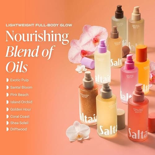 Saltair Body Oil – Silky After Shower and Bath Dry Oil for Women and Men – Non-Greasy, Well-Absorbing Moisturizer for Hydrating Dry Skin – Exotic Pulp Scent, 4oz thumbnail 4