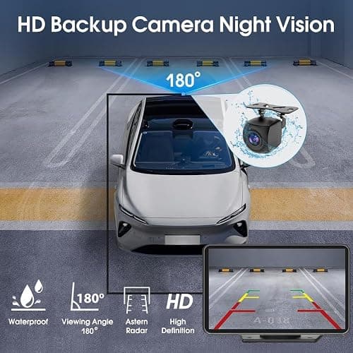 2026 Enhanced Carplay Screen for Car - 7" HD Portable Carplay & Android Auto with Bluetooth, HD Backup Camera, GPS Navigation, Siri, FM Radio, AUX, and Mirror Link – Compatible with All Vehicles thumbnail 5