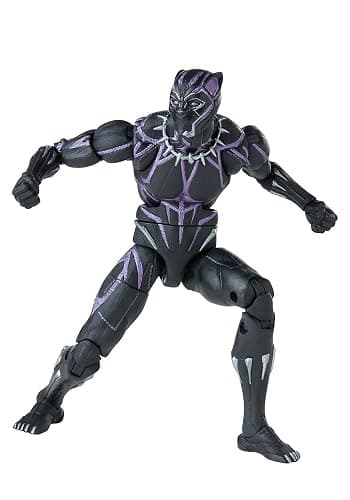 Marvel Hasbro Legends Series Legacy, 6" Black Panther Collectible Figure and 3 Accessories thumbnail 4