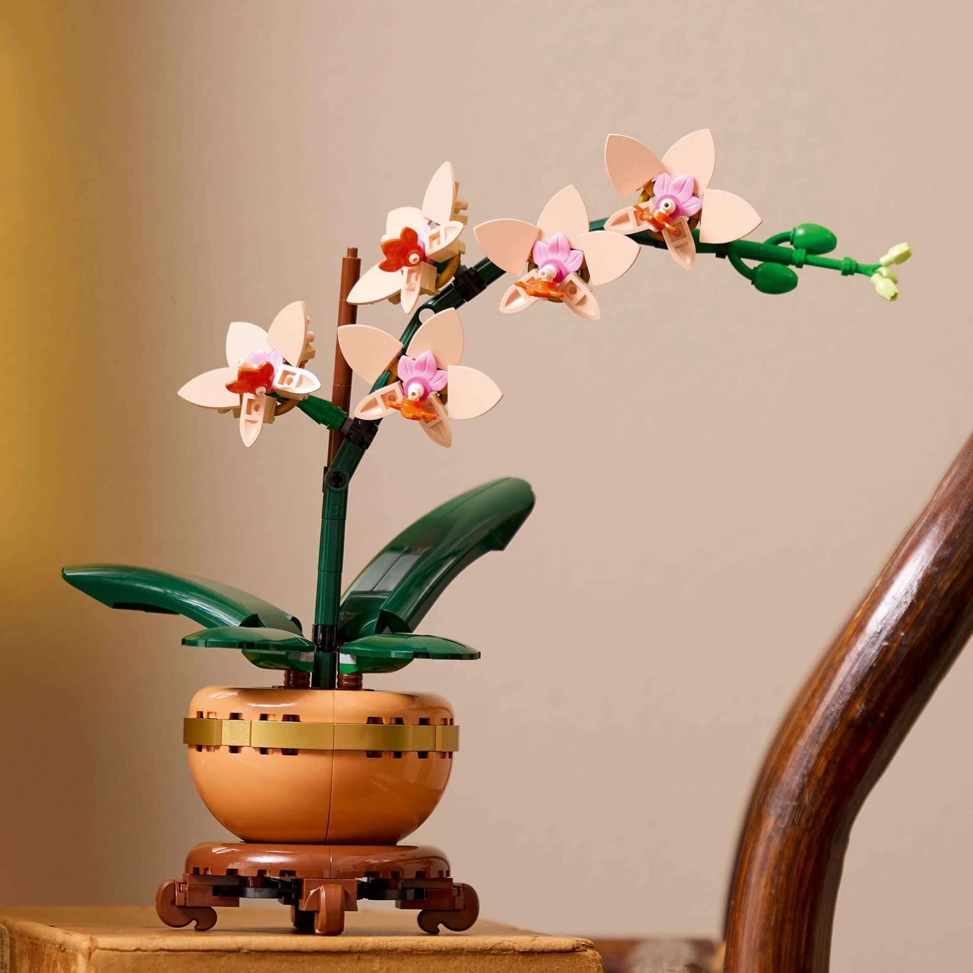 LEGO Botanicals Mini Orchid Artificial Plant Craft Kit for Adults, Model Building Set with Faux Flowers in a Terracotta Style Flowerpot, Office or Home Decor Treat for Women and Men 10343 thumbnail 10