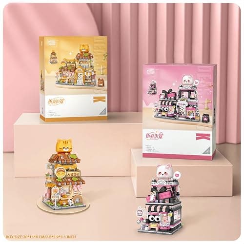 MEIEST Mini City Shop Street View Building Blocks Model Set,Simulation Animals Architecture Collection Particle Construction Building Bricks Toy,Home Decoration (Cat Grooming Room) thumbnail 5