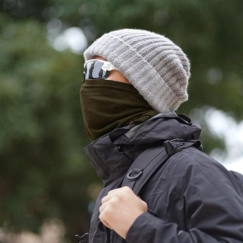 ACUSHLA 100% Merino Wool Neck Gaiter for Men & Women Ski Face Mask Winter Scarf Neck Warmer All Weather, Midweight Maple Leaf thumbnail 5