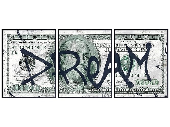 Motivational Graffiti Wall Art LARGE 11x14 - Inspirational Posters for Home Office Decor - Entrepreneur Gifts - positive affirmation - Motivation, Inspiration - Small Office Decor - Quotes Wall Art - Image 1