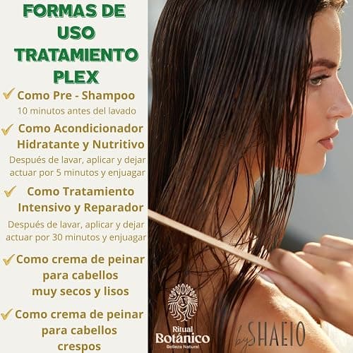 RITUAL BOTANICO KIT 3 Crecimiento Acelerado Ultra Reparador S.O.S de Origen Botánico: Shampoo de Romero, Mascarilla para el Cabello Bomba Capilar, Acondicionador Intensivo PLEX (+ OBSEQUIO TRENDY) thumbnail 6