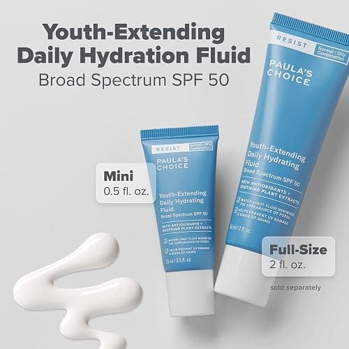 Paula's Choice RESIST Daily Hydrating Fluid Face Moisturizer with SPF 50 Sunscreen, Face Sunscreen for Oily Skin, Chamomile & Vitamin E, UVA/UVB Protection, Fragrance-Free, TSA Friendly thumbnail 8