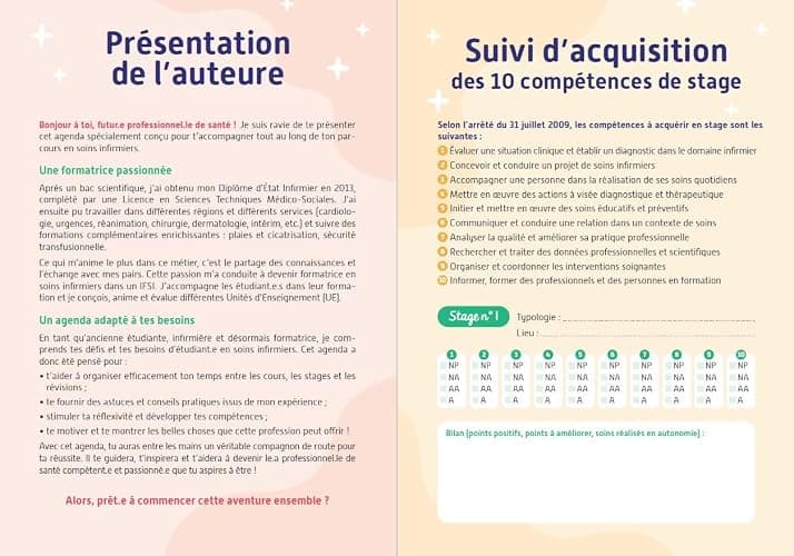 Mon agenda spécial étudiante infirmière et étudiant infirmier 2025-2026: Les conseils d'une formatrice en IFSI pour réussir son année ! thumbnail 4
