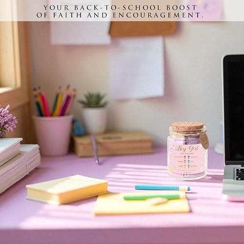 Hey Girl Bible Verse Jar – 92 Encouraging Scriptures for Teen Girls, Trendy Stuff & Gifts for Teen Girl, Back to School Essentials, Birthday Gifts & Christian Inspirational Jar for Teens thumbnail 3